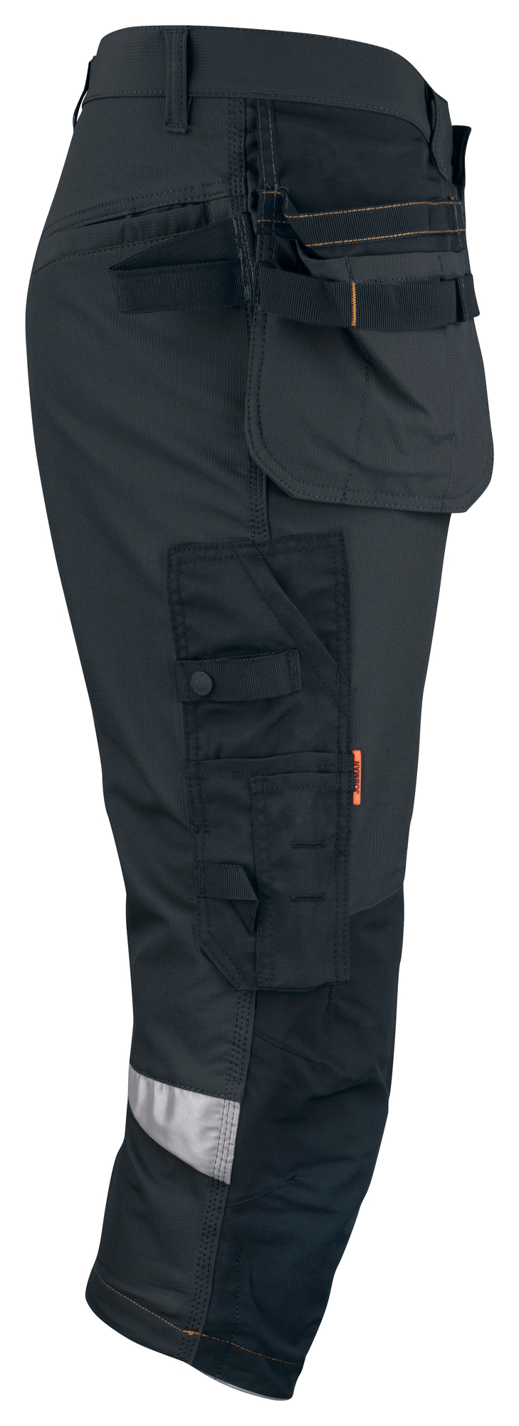 Jobman ripptaskutega 3/4 stretch vööpüksid must 2195 - Image 2