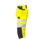 Projob ripptaskutega 3/4 püksid Hi-Vis kollane - Pilt 2