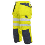Projob ripptaskutega 3/4 püksid Hi-Vis kollane