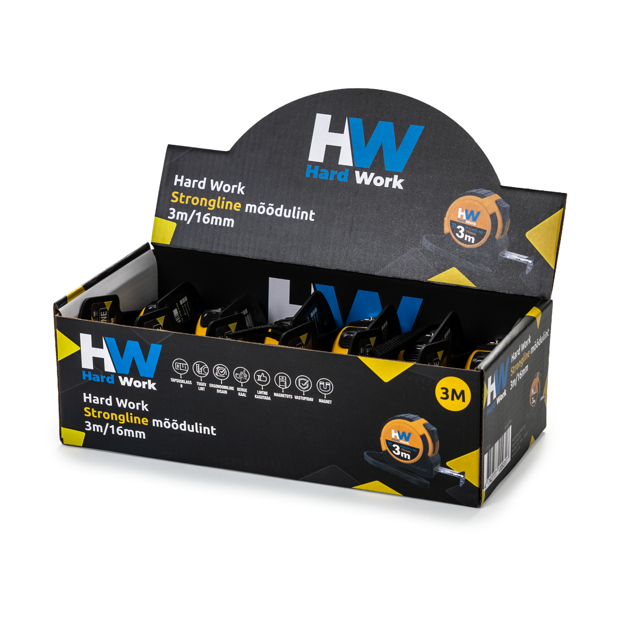 Hard Work Strongline mõõdulint magnetiga 3m/16mm - Image 3