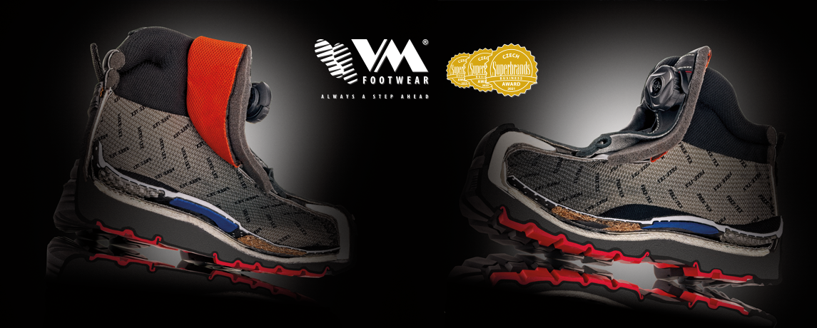 VM® valmistab oma jalanõusi kasutades erinevaid omadusi erinevate suunitlustega jalanõude juures. Erinevaid tähistusi nagu FREE-TEX®, Forced Circulation®, SPACE
