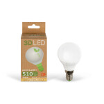 3D LED Eco lamppu pallo E14 6W