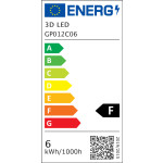 3D LED Eco lamppu pallo E14 6W - Image 2