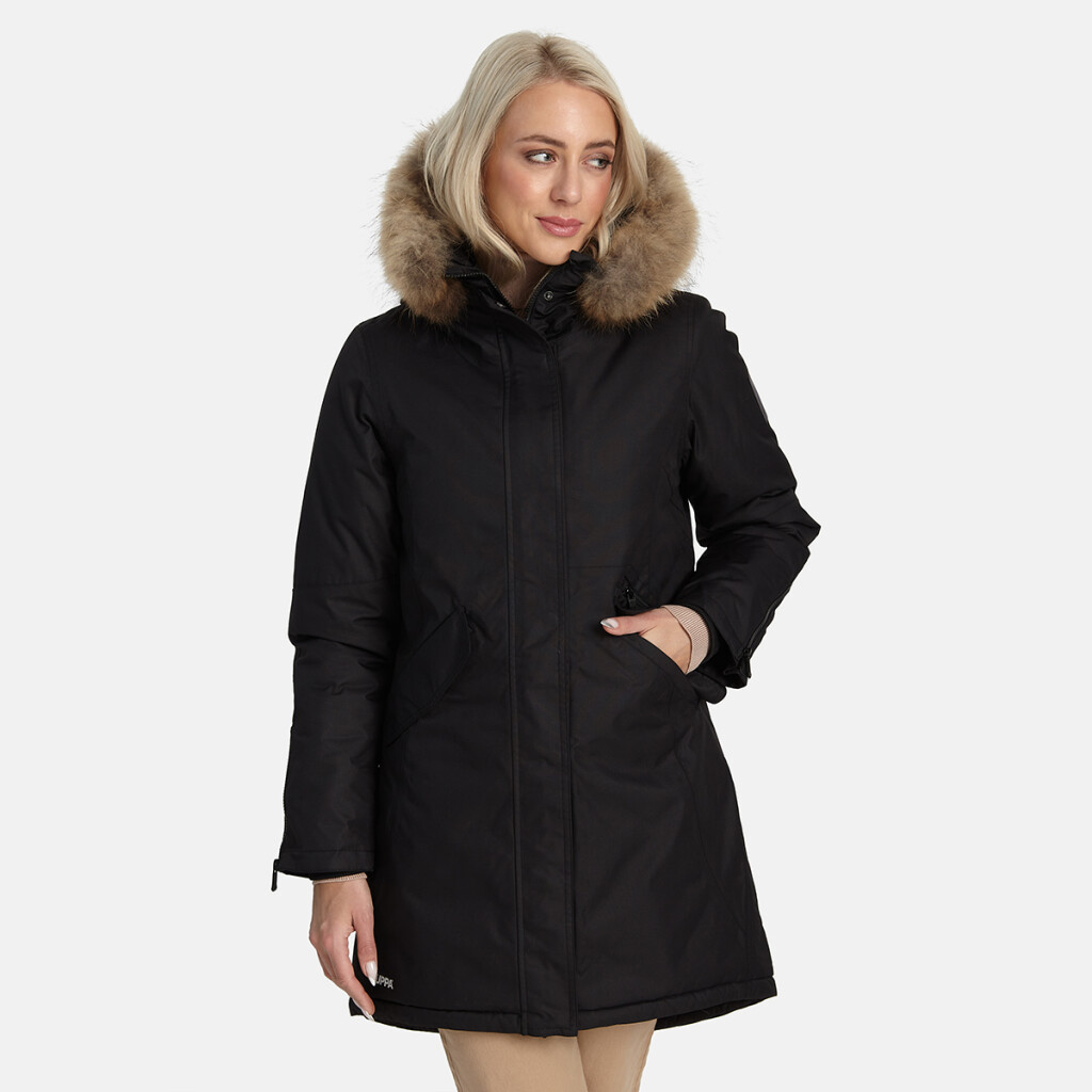 Talve Riided Huppa naiste talveparka Vivian must - UM5.ee