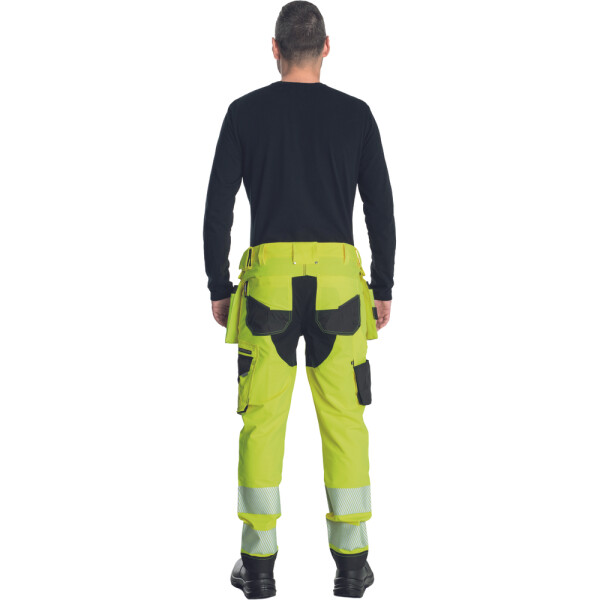 Cerva Neurum Nordics stretch vööpüksid ripptaskutega Hi-vis kollane - Image 3