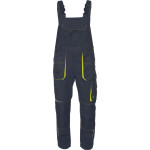 Cerva Emerton stretch bib trousers black/yellow