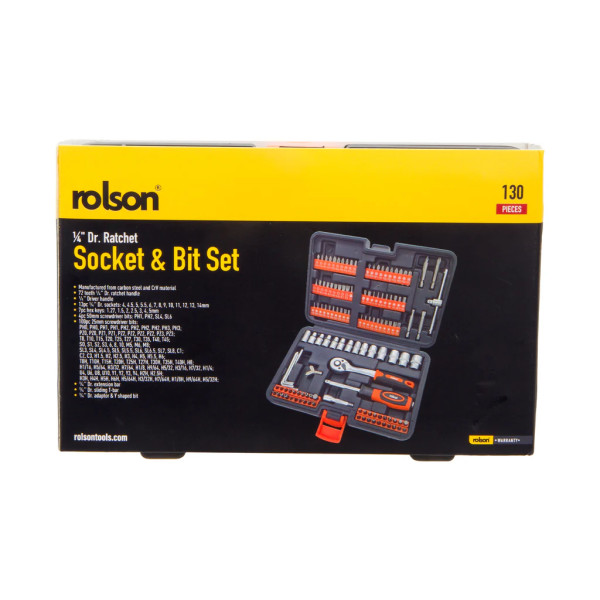 Rolson padrunvõtmete 1/4" ja otsikute komplekt 130 osa RL-38665 - Image 2