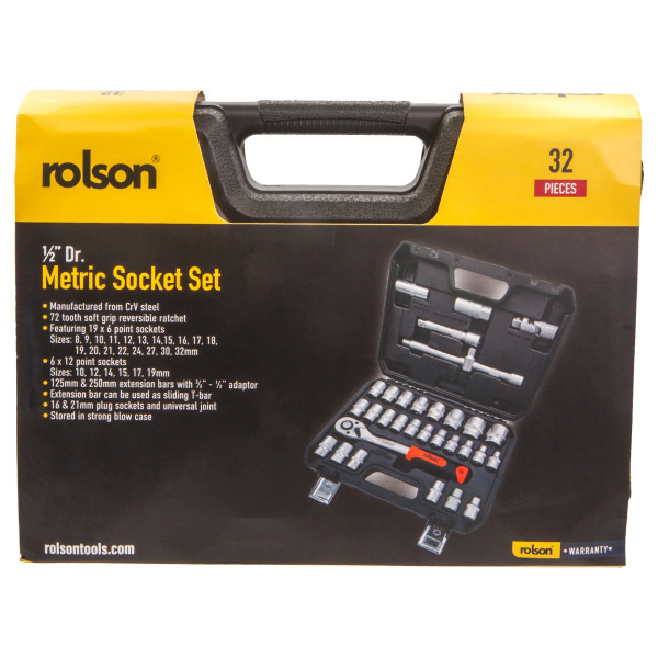 Rolson padrunvõtmete komplekt 1/2" 32 osa RL-38666 - Image 2