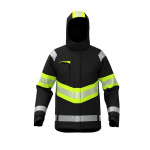 BoSafety Atlanta softshell winter jacket HiVis yellow/black