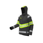 BoSafety Atlanta softshell winter jacket HiVis yellow/black - Image 4