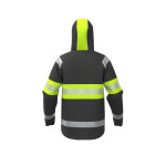 BoSafety Atlanta softshell winter jacket HiVis yellow/black - Image 3