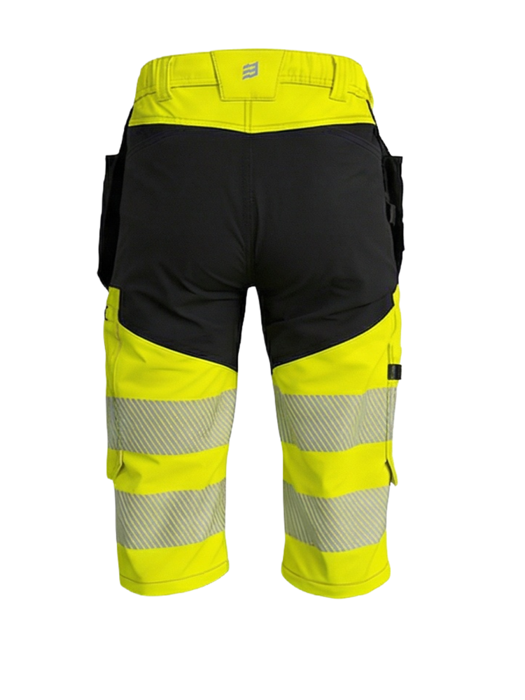 BoSafety Mashup Plus lühikesed püksid ripptaskutega must Hi-Vis kollane - Image 4